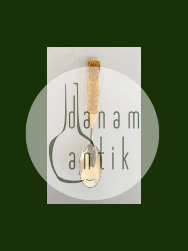 A. Michelsen 1967 Juleske Forgyldt Sterling Sølv med Emalje