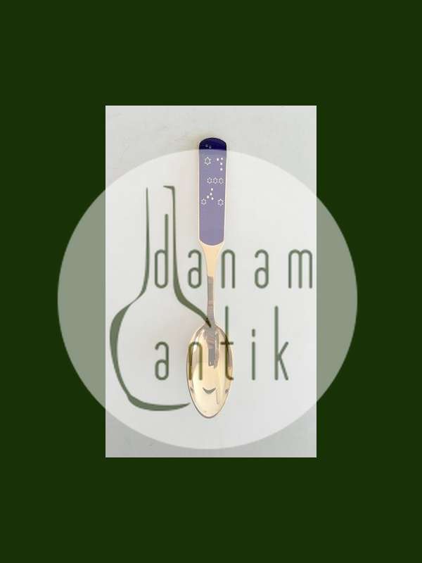 A. Michelsen 1964 Juleske Forgyldt Sterling Sølv med Emalje