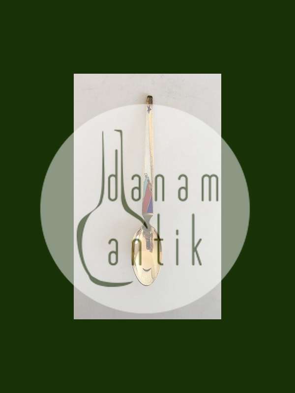 A. Michelsen 1958 Juleske Forgyldt Sterling Sølv og Emalje