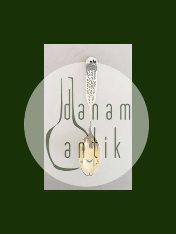 A. Michelsen 1955 Juleske Forgyldt Sterling Sølv med Emalje