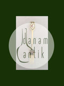 A. Michelsen 1951 Julegaffel Forgyldt Sterling Sølv med Emalje.