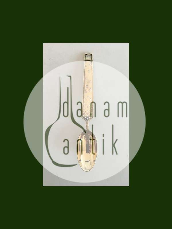 A. Michelsen 1947 Juleske Forgyldt Sterling Sølv med Emalje