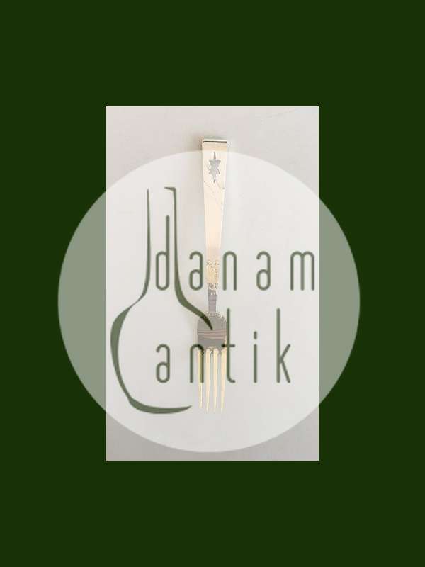 A. Michelsen 1940 Julegaffel Forgyldt Sterling Sølv.