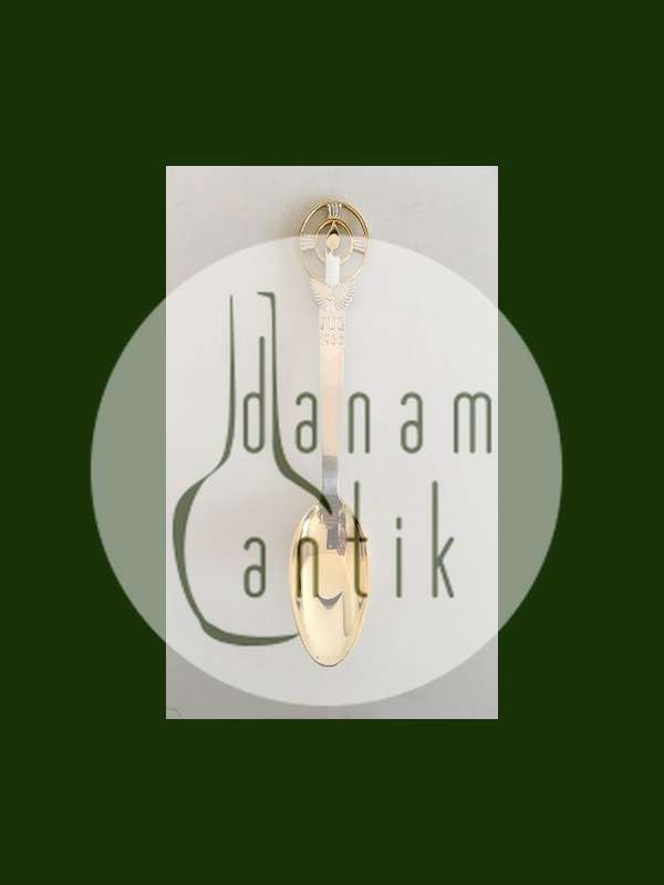 A. Michelsen 1936 Juleske Forgyldt Sterling Sølv og Emalje