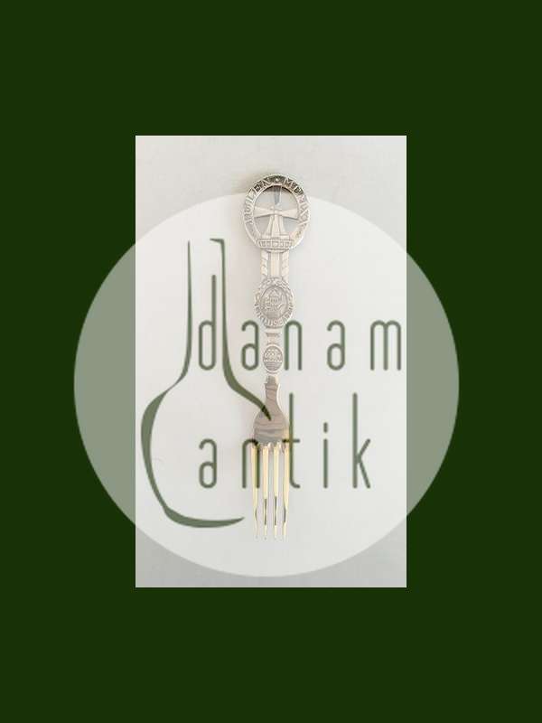 A. Michelsen 1920 Julegaffel Forgyldt Sterling Sølv