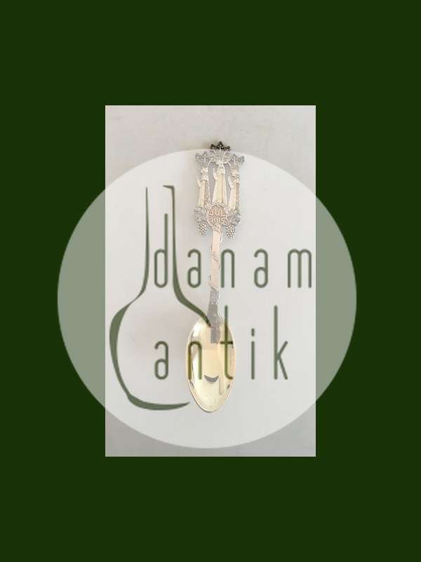 A. Michelsen 1915 Juleske  Forgyldt Sterling Sølv.