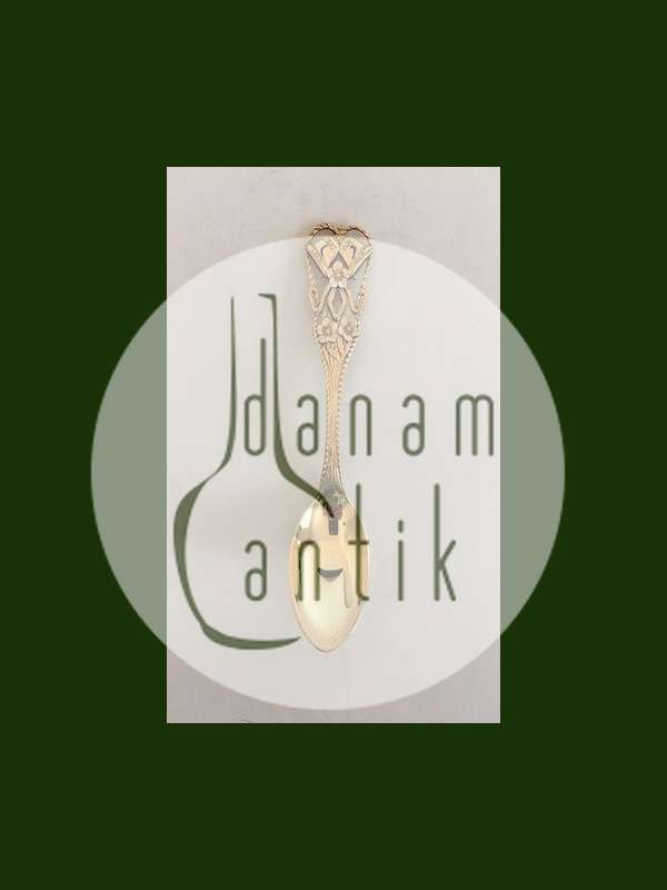 A. Michelsen Juleske 1912 Delvist forgyldt sterling sølv