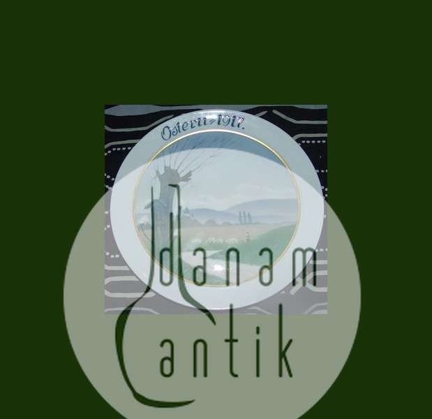 Rosenthal Art Nouveau Påskeplatte fra 1917