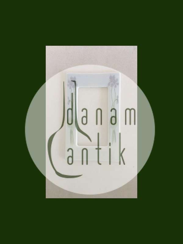 Art Nouveau Billedramme i Porcelæn af Tysk Ophav.