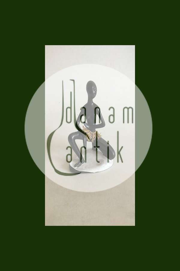 Leopold Anzengruber&#44;维也纳&#44;非洲妇女陶瓷像