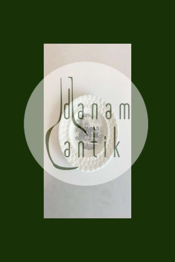 复古英国斯塔福郡马图案盘子