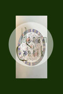 Derby Fajance dyb tallerken/platte med blomsterdekoration i rød, blå, grøn og guld