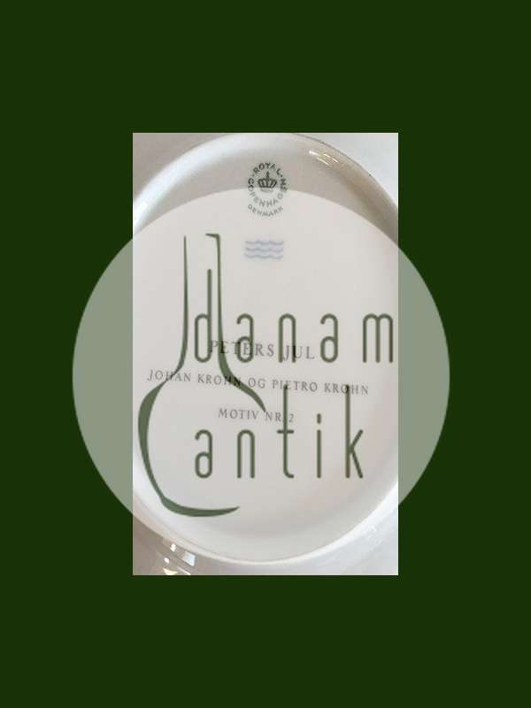 Royal Copenhagen Peters Jul Tallerken Motiv No 2