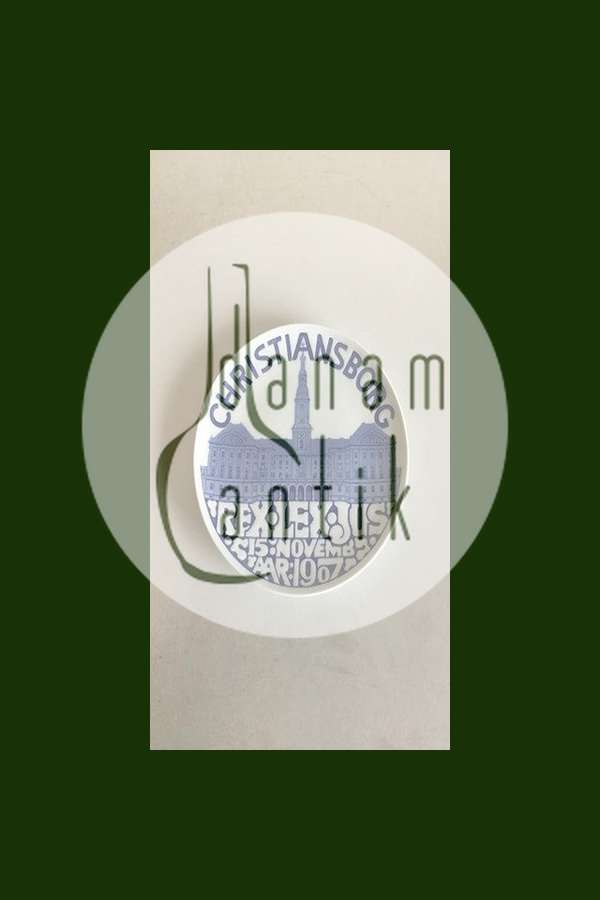 Porsgrund mindeplatte Christiansborg 15. november 1907