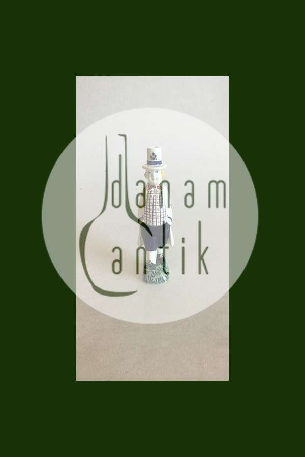 Aluminia Børnehjælpsfigur Bondeknøsen Hans 1948