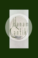 Set of 3 Glas coasters in Silver