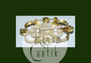 Georg Jensen Art Nouveau 18K Gold Brooch med perls No 21