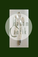 Georg Jensen Sterling Sølv / Stål 'Konge' Salatsæt No. 133