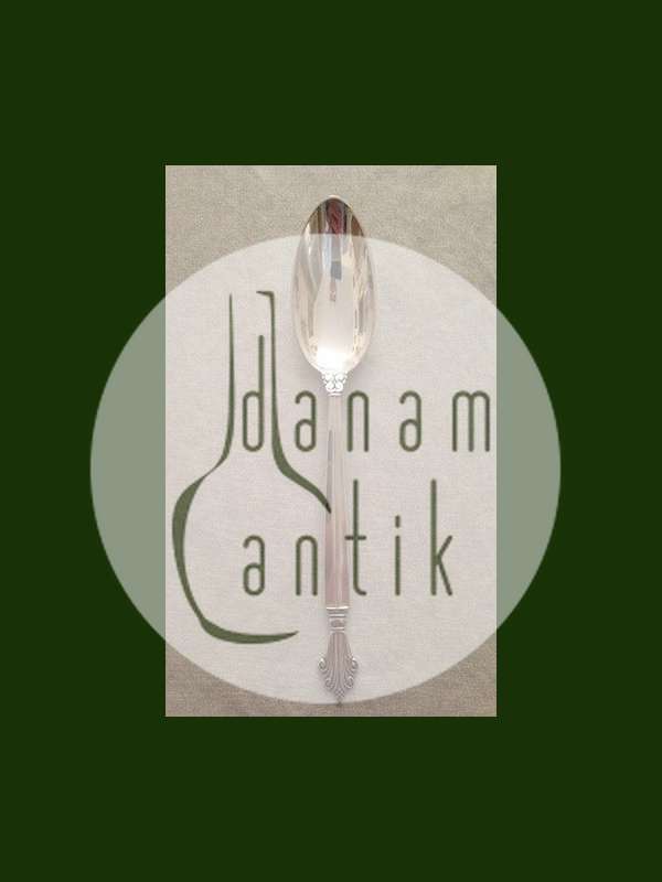 Georg Jensen Dronning Sterling Sølv Barneske/Stor theske No 031