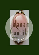 Danish Pendent by F. Svinth in silver and with Ambor and Stones