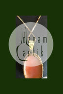 Gold chain in 14K with Camée pendant in 14K