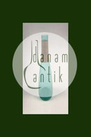 Kastrup Glasværk Opaline form Grøn Karaffel med bambusbevikling