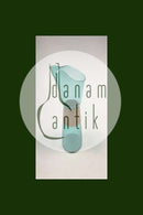 Kastrup Glasværk Opaline form Grøn Kande m/omviklet bambus.