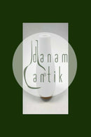 Kastrup Glasværk Opaline Vase med bambusbevikling