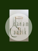 Holmegaard Ida Shot玻璃杯，杯干、杯沿和杯脚都是金色。 