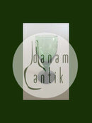 "Jane" Sortfods Hvidvinsglas med drueslibning og Grøn Kumme fra Holmegaard