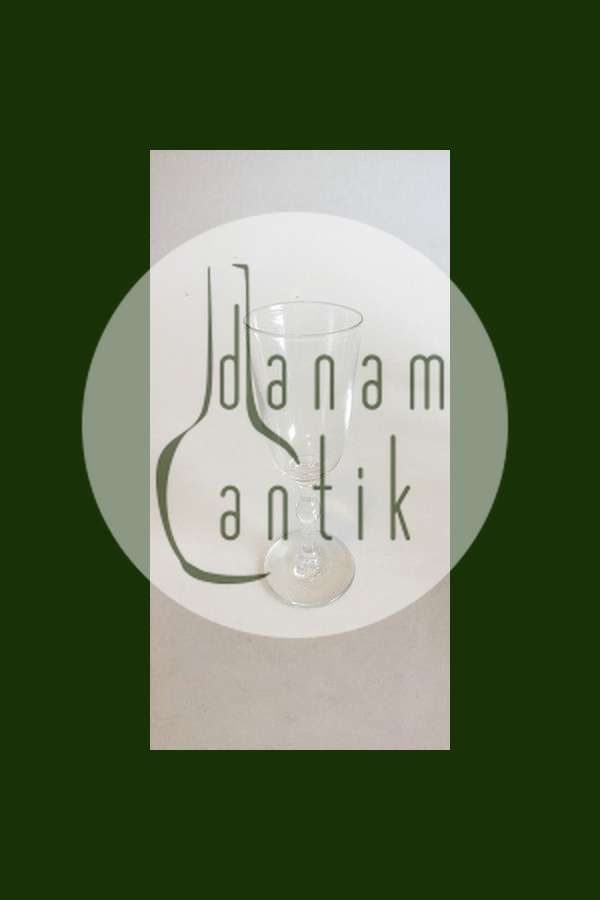 Holmegaard Berlinois Hedvinsglas mit Kugel am Stiel