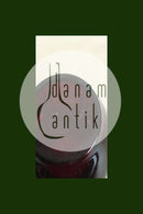 Bordeauxrød vase med gulddekoration