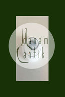 Holmegaard Atlantis Bonbonniere af hvidt glas med blå dekoration