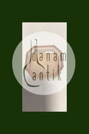 Salt vessel made in light brown glass.