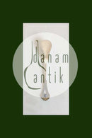 Mogens Ballin Sølv Ske prydet med blå sten