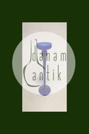 Kastrup Glasværk Amager/Twist Høj kongeblå Lysestage med snoet stilk