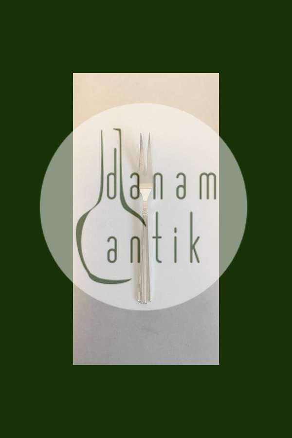 Margit Kronen sølvplet Kødgaffel