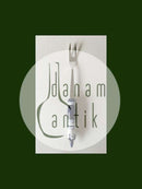 Rosenthal Blå Bjørn Wiinblad Siena Stor Kødgaffel i Keramik og Rustfrit Stål