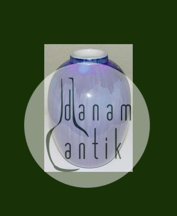 Royal Copenhagen Unika Krystal Glasur Vase fra 11-1-1927 af Søren Berg