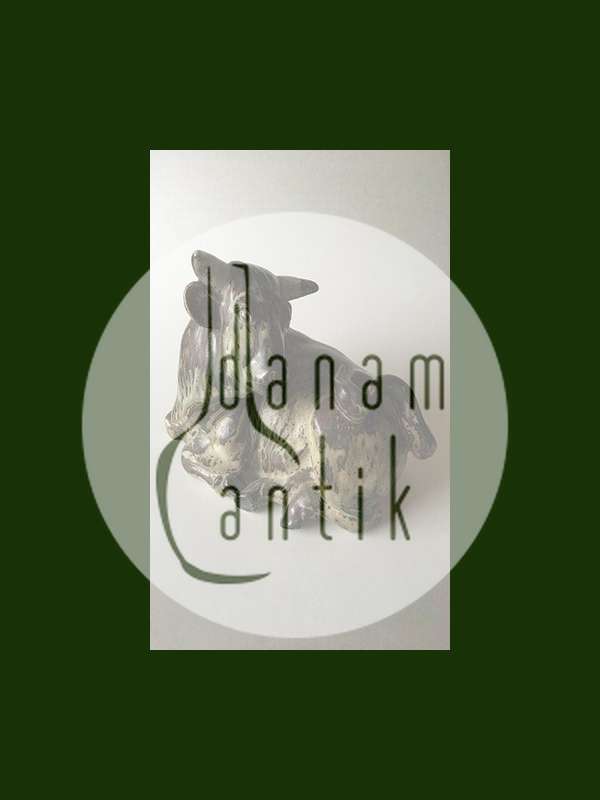 Royal Copenhagen Knud Kyhn Stentøjsfigur af Liggende Tyr No. 2595