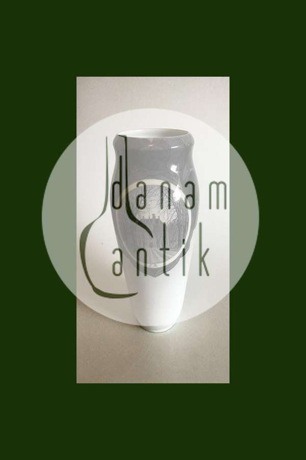 Royal Copenhagen Art Nouveau Unika Vase af Inger Bugge fra 1922