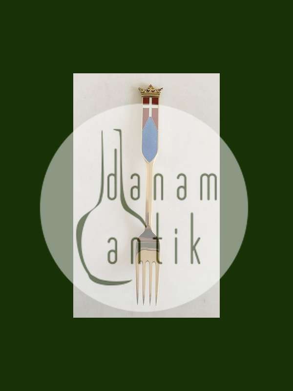 Anton Michelsen-Gedenkgabel aus vergoldetem Sterlingsilber von 1969.