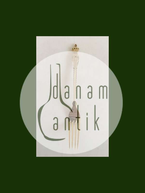 Anton Michelsen-Gedenkgabel aus vergoldetem Sterlingsilber von 1898.