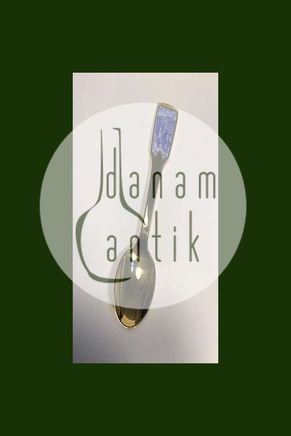 Royal Copenhagen 1994 Forgyldt Årsske med Emaljemotiv