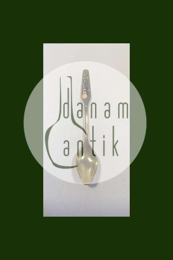 Meka Sterling Sølv forgyldt Juletheske 1975