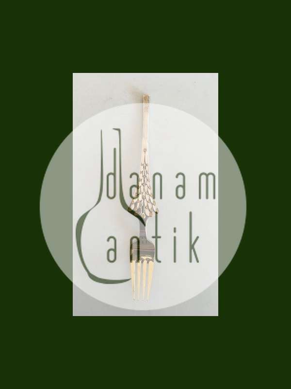 A. Michelsen 1965 Julegaffel Forgyldt Sterling Sølv med Emalje