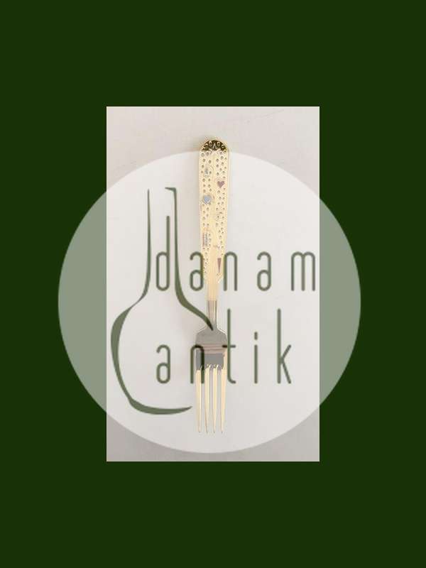 A. Michelsen 1939 Julegaffel Forgyldt Sterling Sølv med Emalje