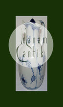 Royal Copenhagen Blaue kannelierte Wein-Essig-Flasche Nr. 1180