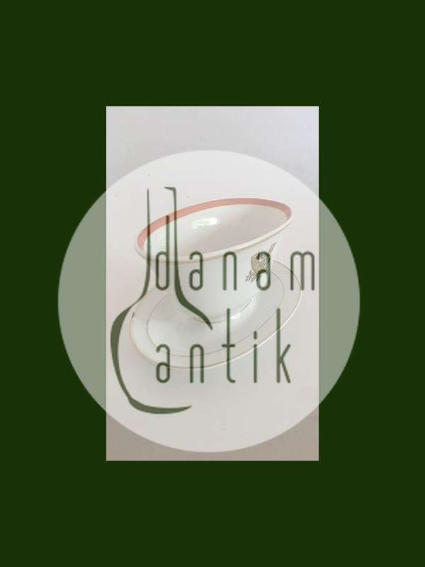 Royal Copenhagen Golden Horns with Orange Band Oval Sauce Bowl No 883/9477