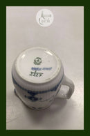 Royal Copenhagen Blauer kannelierter Sahnekrug mit dickem Rand Nr. 2227